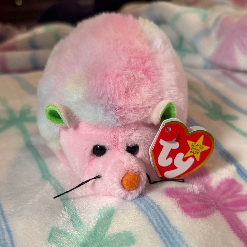 Ty Beanie Baby Pastel Hedgehog Plush